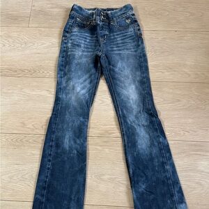 Justice Dark Blue Flare Jeans